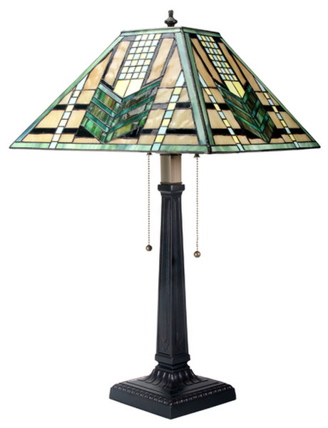 Green Arrow Mission Lamp Inspired by Louis Comfort Tiffany